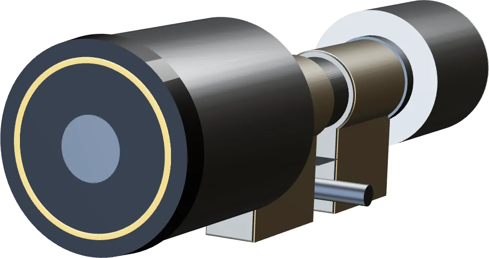 Elektronischer Zylinder Libra LE60 Smart mit Leseknauf und LED-Ring